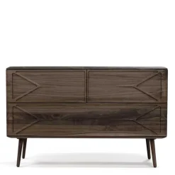 Wohnen Sideboards<120x78x40 Design Kommode aus Nussbaum - Rivossa