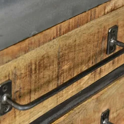 Wohnen Sideboards<150x66x43 Design Kommode im Zugwaggon Look - Bahiro