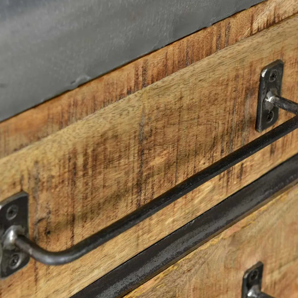 Wohnen Sideboards<150x66x43 Design Kommode im Zugwaggon Look - Bahiro