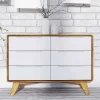 Wohnen Tv & Hifi-Möbel|Lowboards<90x63x40 Design Kommode mit sechs Schubladen - Diesta