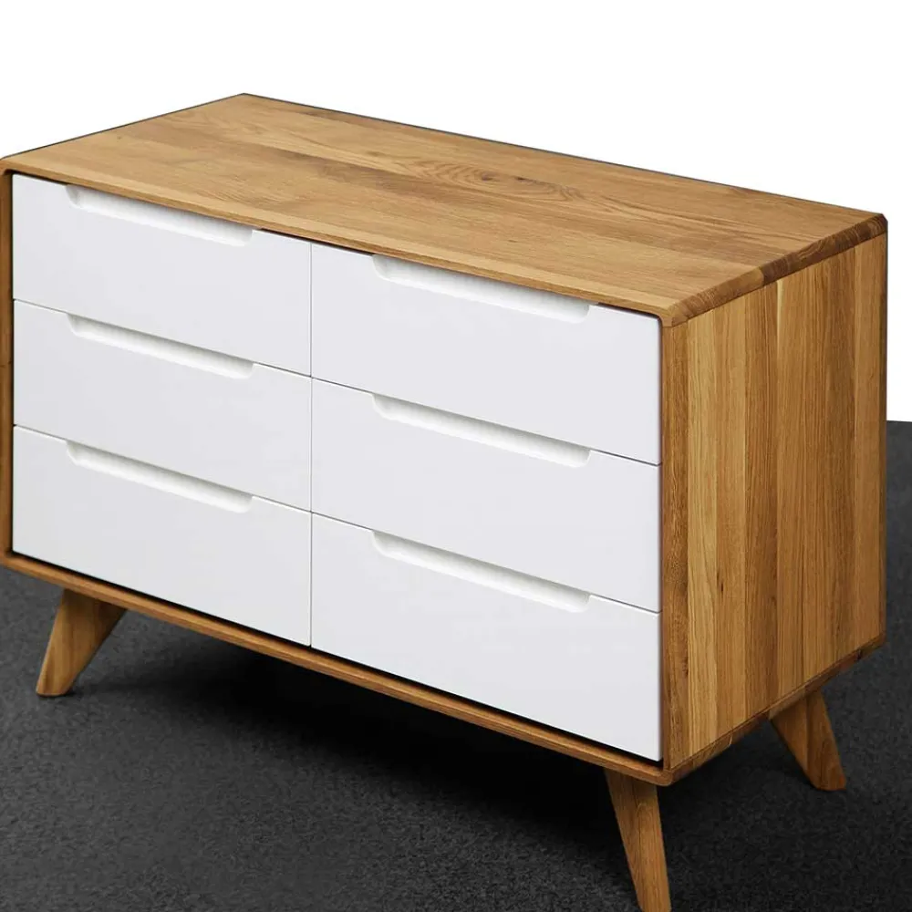 Wohnen Tv & Hifi-Möbel|Lowboards<90x63x40 Design Kommode mit sechs Schubladen - Diesta