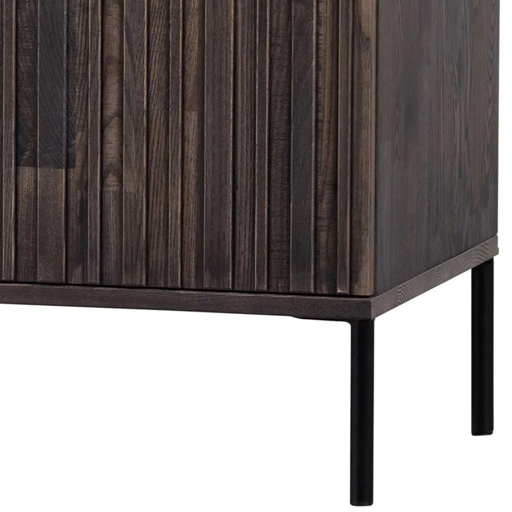 Wohnen Lowboards<150x56x44 Design Lowboard in Esche Dunkel - Eyes