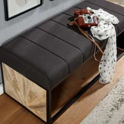 Wohnen Sitzbank<105x40x40 Design Polsterbank mit einem Sitzplatz - Rulette