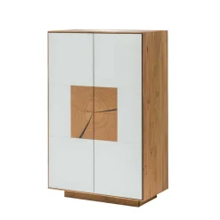 Wohnen Kommoden<72x112x37 Design Schrank mit Glas Deckel - Mandrey