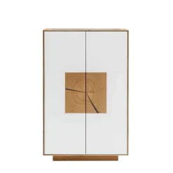 Wohnen Kommoden<72x112x37 Design Schrank mit Glas Deckel - Mandrey