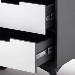Wohnen Sideboards<180x73x40 Design Sideboard in Grau & Weiß - Vadids