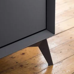 Wohnen Sideboards<180x73x40 Design Sideboard in Grau & Weiß - Vadids