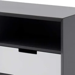 Wohnen Sideboards<180x73x40 Design Sideboard in Grau & Weiß - Vadids