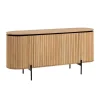 Wohnen Sideboards<170x81x50 Design Sideboard in ovaler Form - Ilvenda