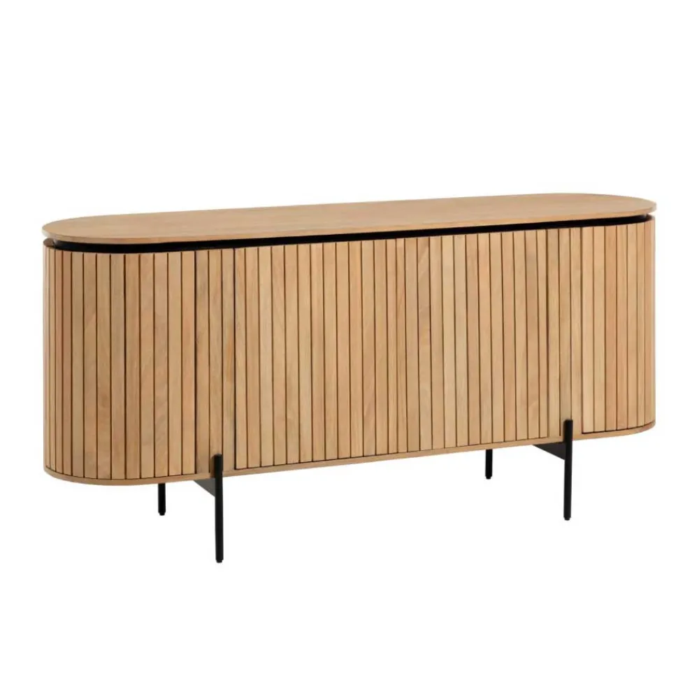 Wohnen Sideboards<170x81x50 Design Sideboard in ovaler Form - Ilvenda