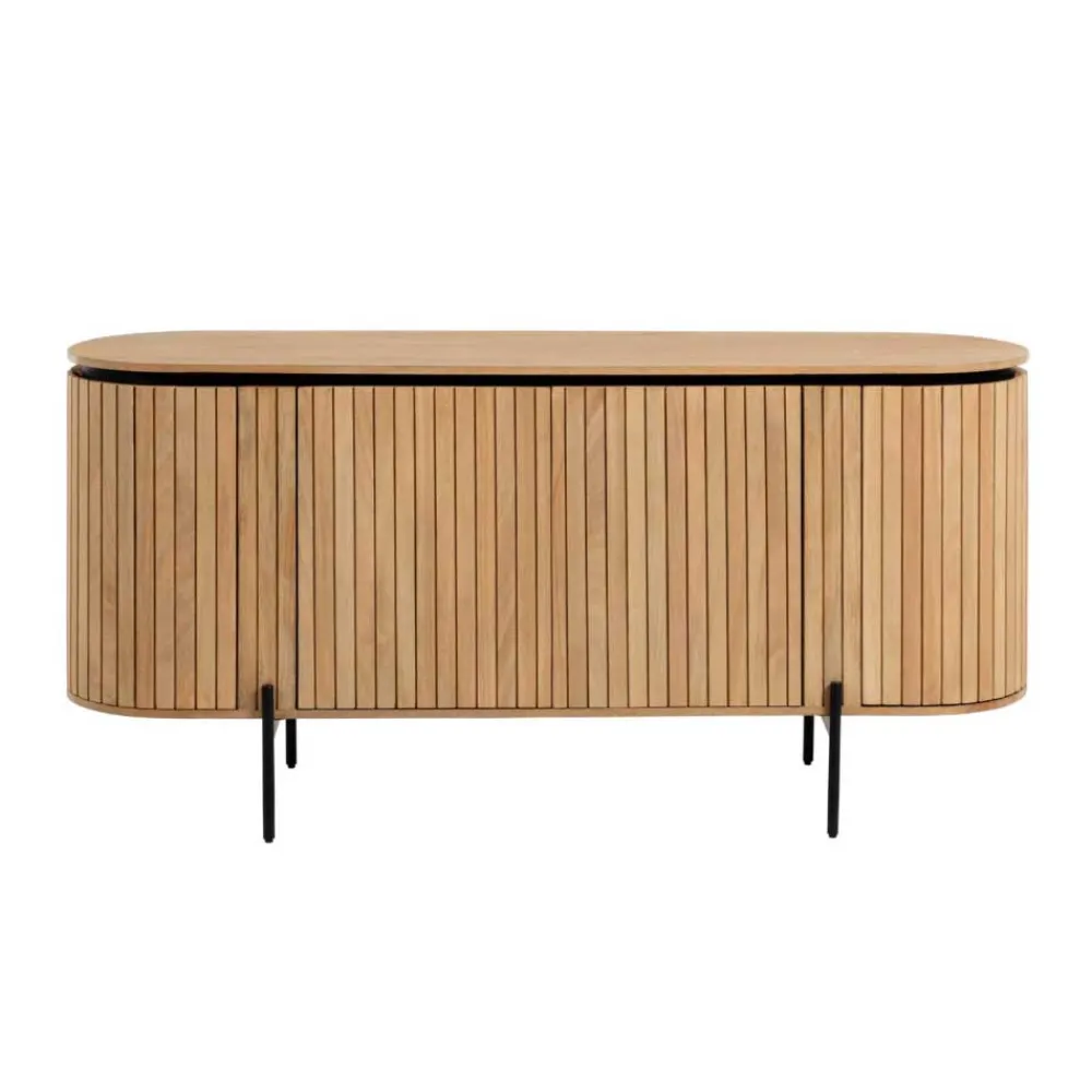 Wohnen Sideboards<170x81x50 Design Sideboard in ovaler Form - Ilvenda