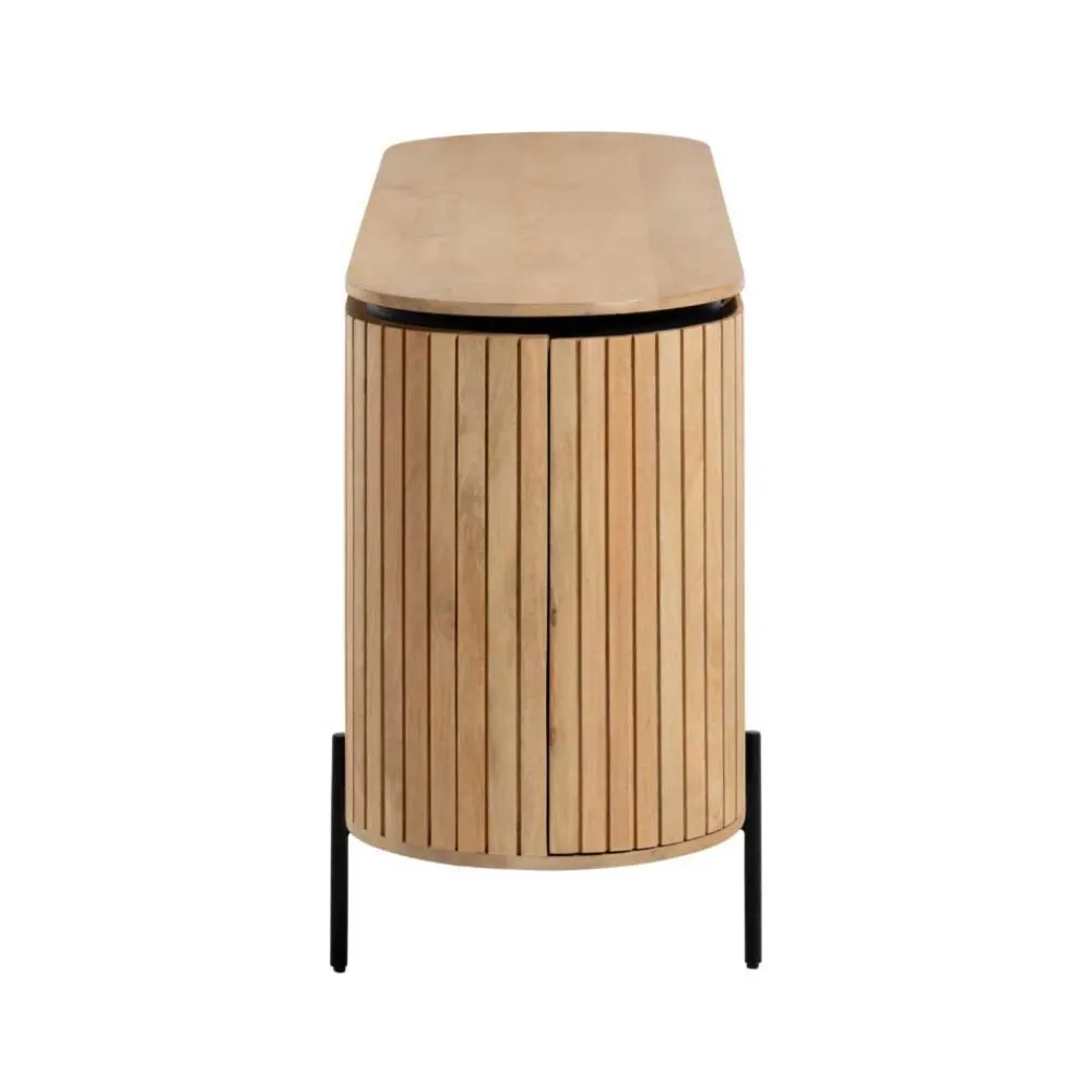 Wohnen Sideboards<170x81x50 Design Sideboard in ovaler Form - Ilvenda