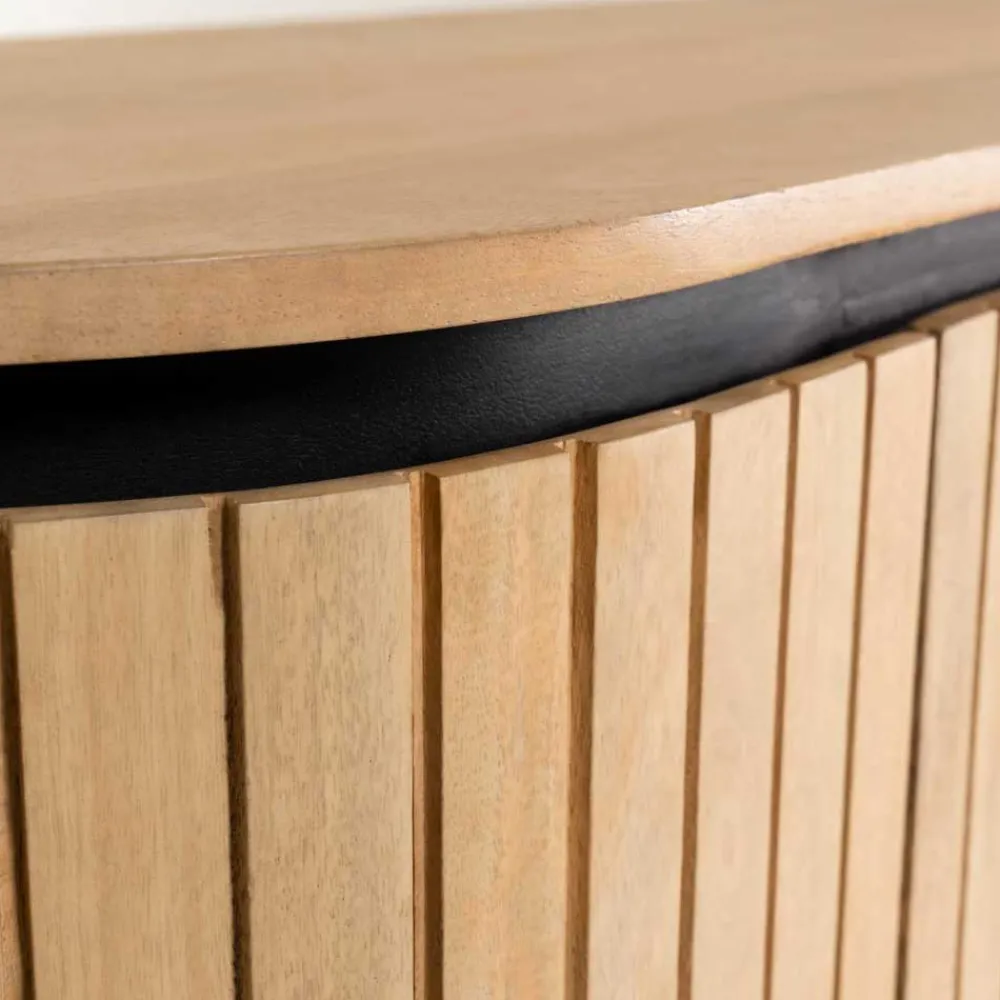 Wohnen Sideboards<170x81x50 Design Sideboard in ovaler Form - Ilvenda