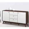 Wohnen Sideboards<140x76x39 Design Sideboard in Weiß & Walnuss - Devkan