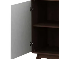 Wohnen Sideboards<140x76x39 Design Sideboard in Weiß & Walnuss - Devkan