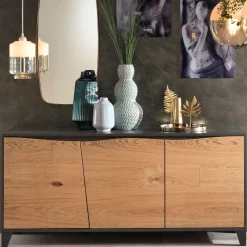 Wohnen Sideboards<165x76x47 Design Sideboard mit drei Türen - Eric