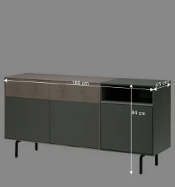 Wohnen Sideboards<180x84x45 Design Sideboard zweifarbig - Ajevos