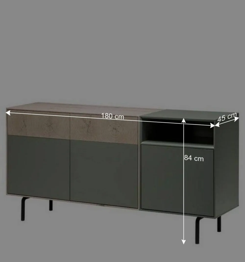 Wohnen Sideboards<180x84x45 Design Sideboard zweifarbig - Ajevos