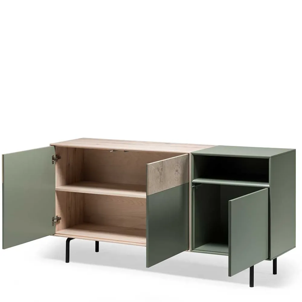 Wohnen Sideboards<180x84x45 Design Sideboard zweifarbig - Ajevos