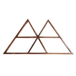 Wohnen Regale<70x35x10 Design Wandregal Dreiecke - Rundo