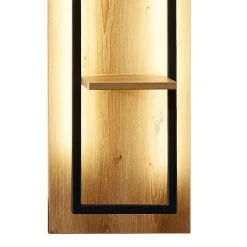 Wohnen Regale<30x130x18 Design Wandregal mit drei Böden - Elprisca