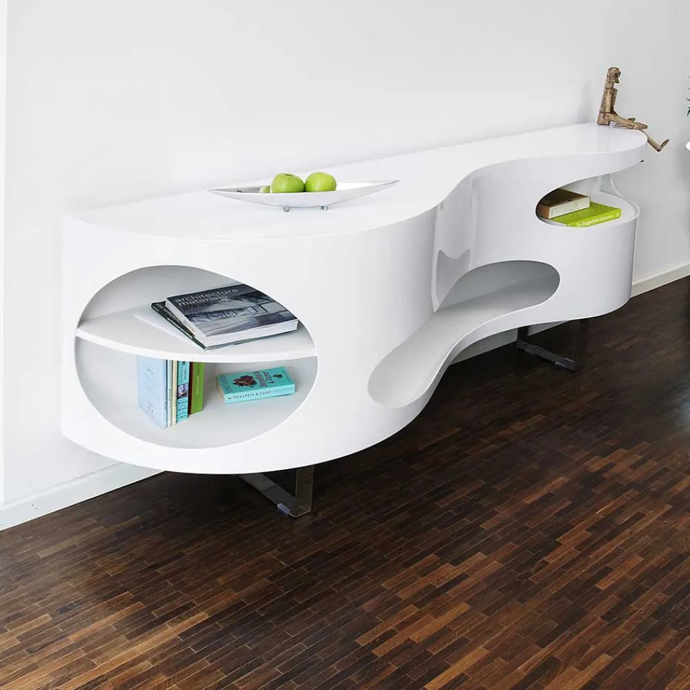 Wohnen Tv & Hifi-Möbel|Lowboards<200x60x50 Designer Sideboard mit vier Fächern - Scarula