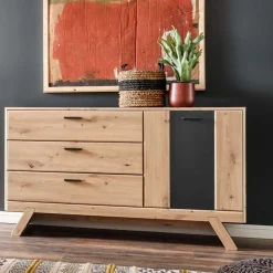 Wohnen Sideboards<144x84x44 Designer Sideboard zweifarbig - Larinca