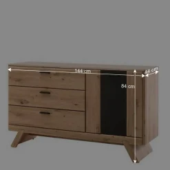 Wohnen Sideboards<144x84x44 Designer Sideboard zweifarbig - Larinca