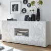 Wohnen Sideboards<181x84x42 Designer-Sideboard in Glänzend-Weiß - Vovasoma