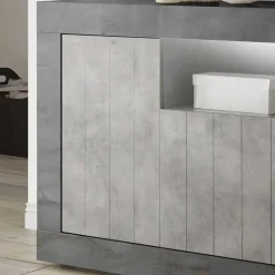 Wohnen Sideboards<138x86x43 Design-Kommode in Grau zweifarbig - Casmas