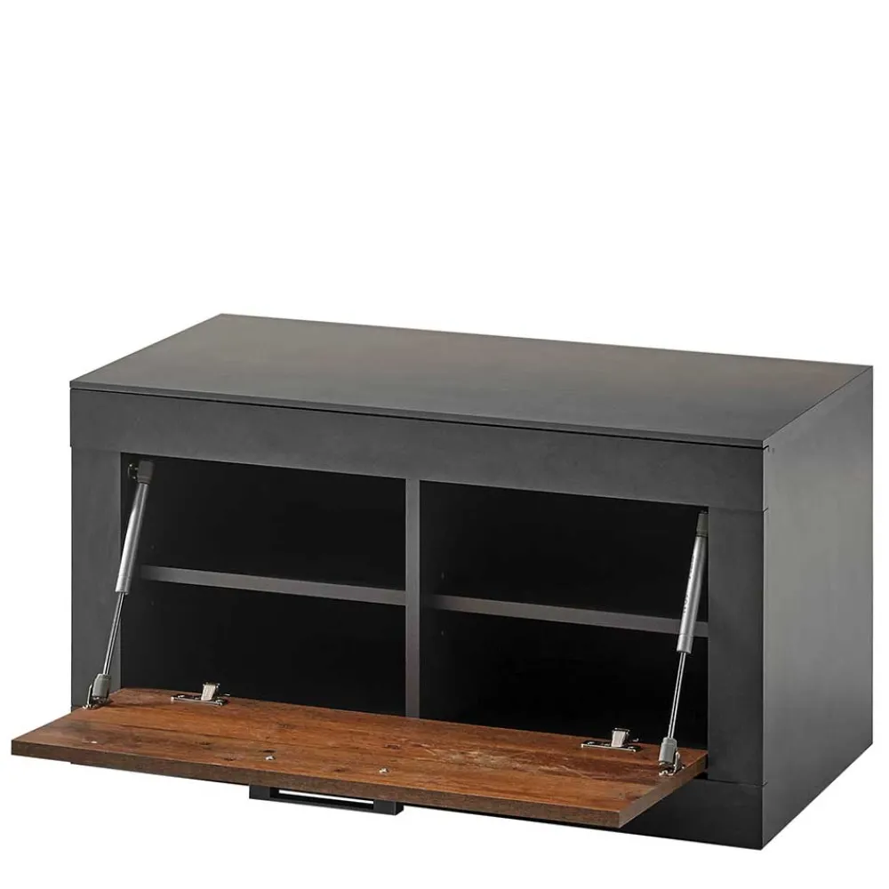 Wohnen Sitzbank<80x44x42 Dielenbank mit Klappe & Sockelgestell - Timuras