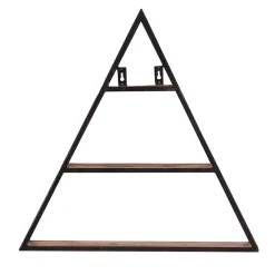 Wohnen Regale<50x50x13 Dreieck Wandregal mit drei Böden - Mendoza