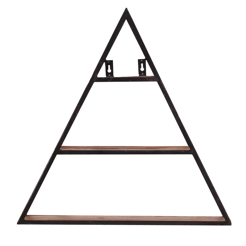 Wohnen Regale<50x50x13 Dreieck Wandregal mit drei Böden - Mendoza