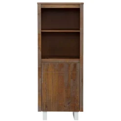 Wohnen Regale|Vitrinen<55x140x35 Dunkles Regal aus Kiefer Massivholz - Lavagna
