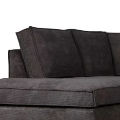 Wohnen Sofas<283x92x197 Eckcouch in Grau Cord Stoff - Olciano