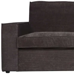 Wohnen Sofas<283x92x197 Eckcouch in Grau Cord Stoff - Olciano
