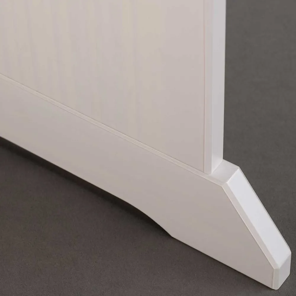 Wohnen Sitzbank<110x45x37 Esszimmerbank in Weiß & Braun - Vatina
