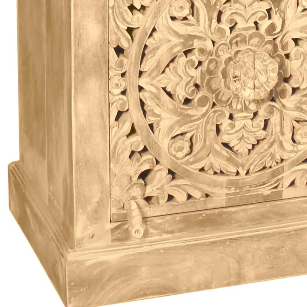 Wohnen Kommoden<60x65x40 Etho Style Schrank Sandfarben - Runiasa