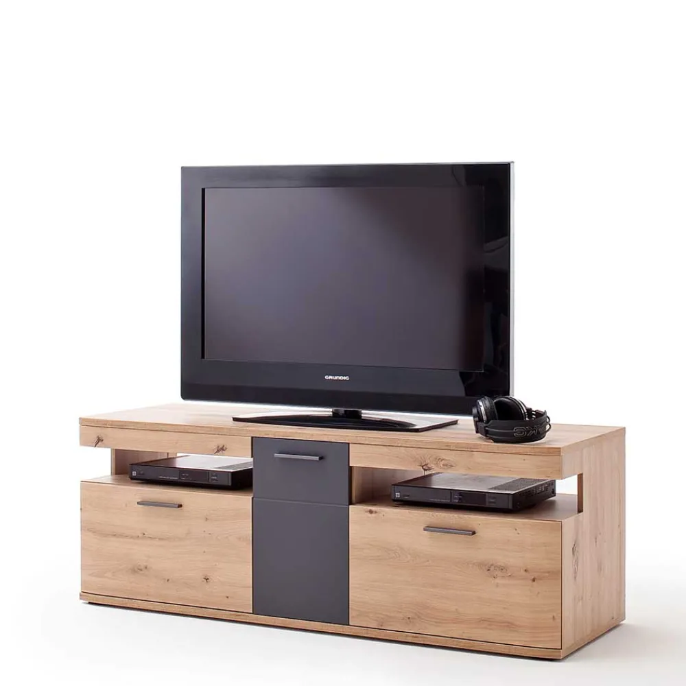 Wohnen Tv & Hifi-Möbel|Lowboards<150x55x50 Fernseher Schrank zweifarbig - Vecenda