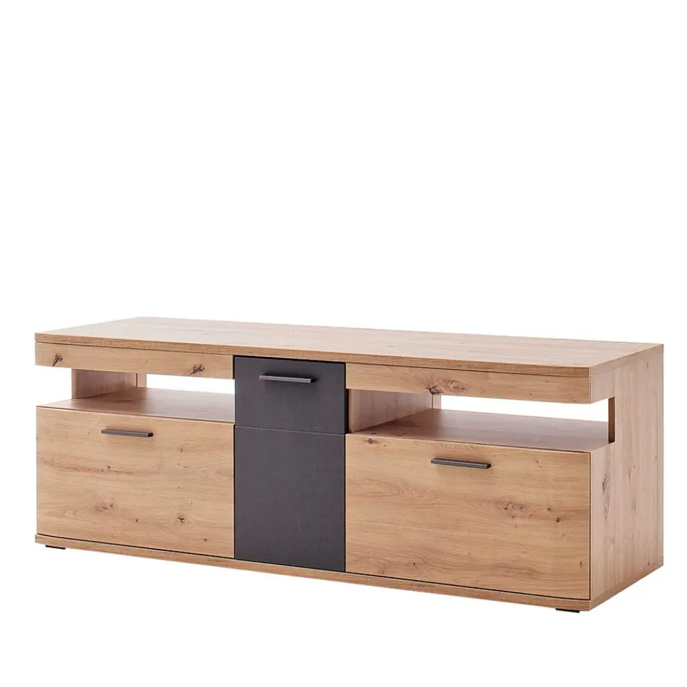 Wohnen Tv & Hifi-Möbel|Lowboards<150x55x50 Fernseher Schrank zweifarbig - Vecenda