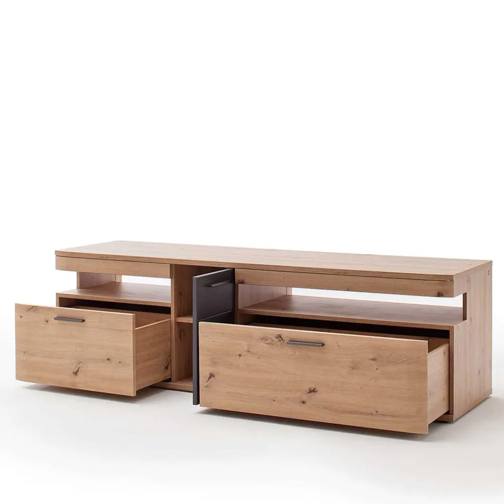 Wohnen Tv & Hifi-Möbel|Lowboards<150x55x50 Fernseher Schrank zweifarbig - Vecenda