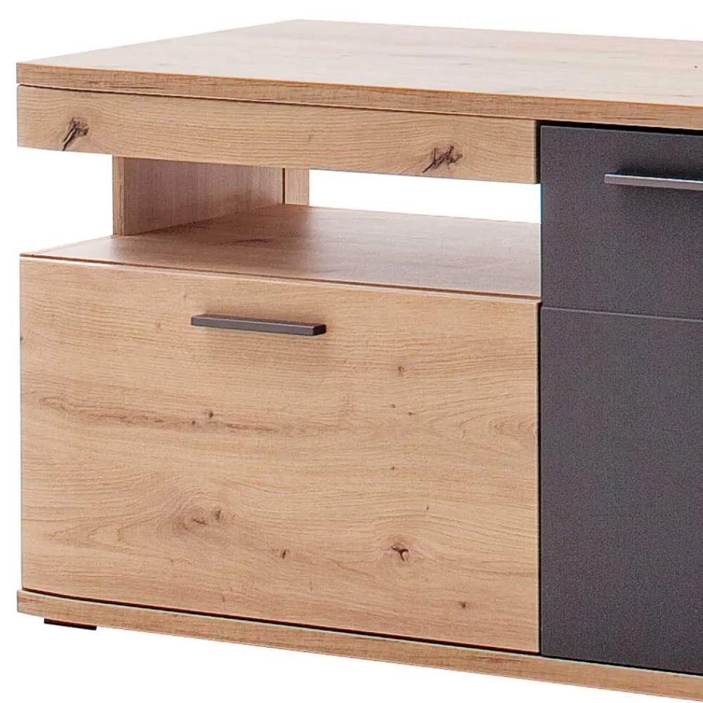 Wohnen Tv & Hifi-Möbel|Lowboards<150x55x50 Fernseher Schrank zweifarbig - Vecenda