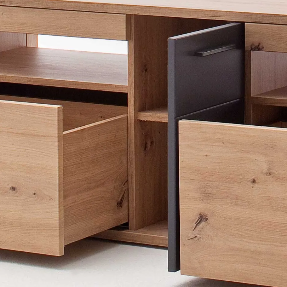 Wohnen Tv & Hifi-Möbel|Lowboards<150x55x50 Fernseher Schrank zweifarbig - Vecenda