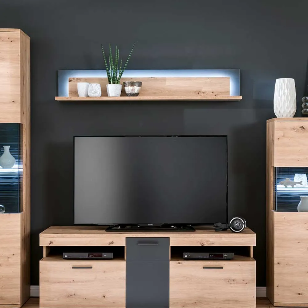 Wohnen Tv & Hifi-Möbel|Lowboards<150x55x50 Fernseher Schrank zweifarbig - Vecenda