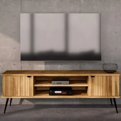 Wohnen Tv & Hifi-Möbel|Lowboards<180x57x46 Fernseher Unterschrank aus Wildeiche - Casarius