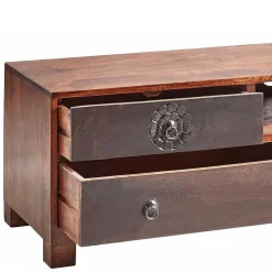Wohnen Tv & Hifi-Möbel|Lowboards<150x40x40 Fernsehkommode aus Akazie mehrfarbig - Welina
