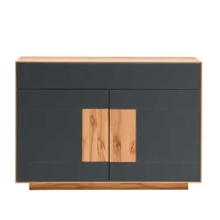 Wohnen Sideboards<120x87x40 Flur Kommode in Anthrazit Glas - Mandrey