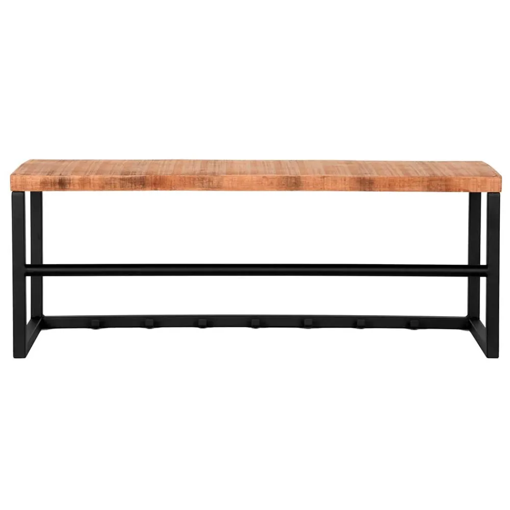 Wohnen Garderoben<80x30x30 Garderobe in Mango Natur & Schwarz - Lictona