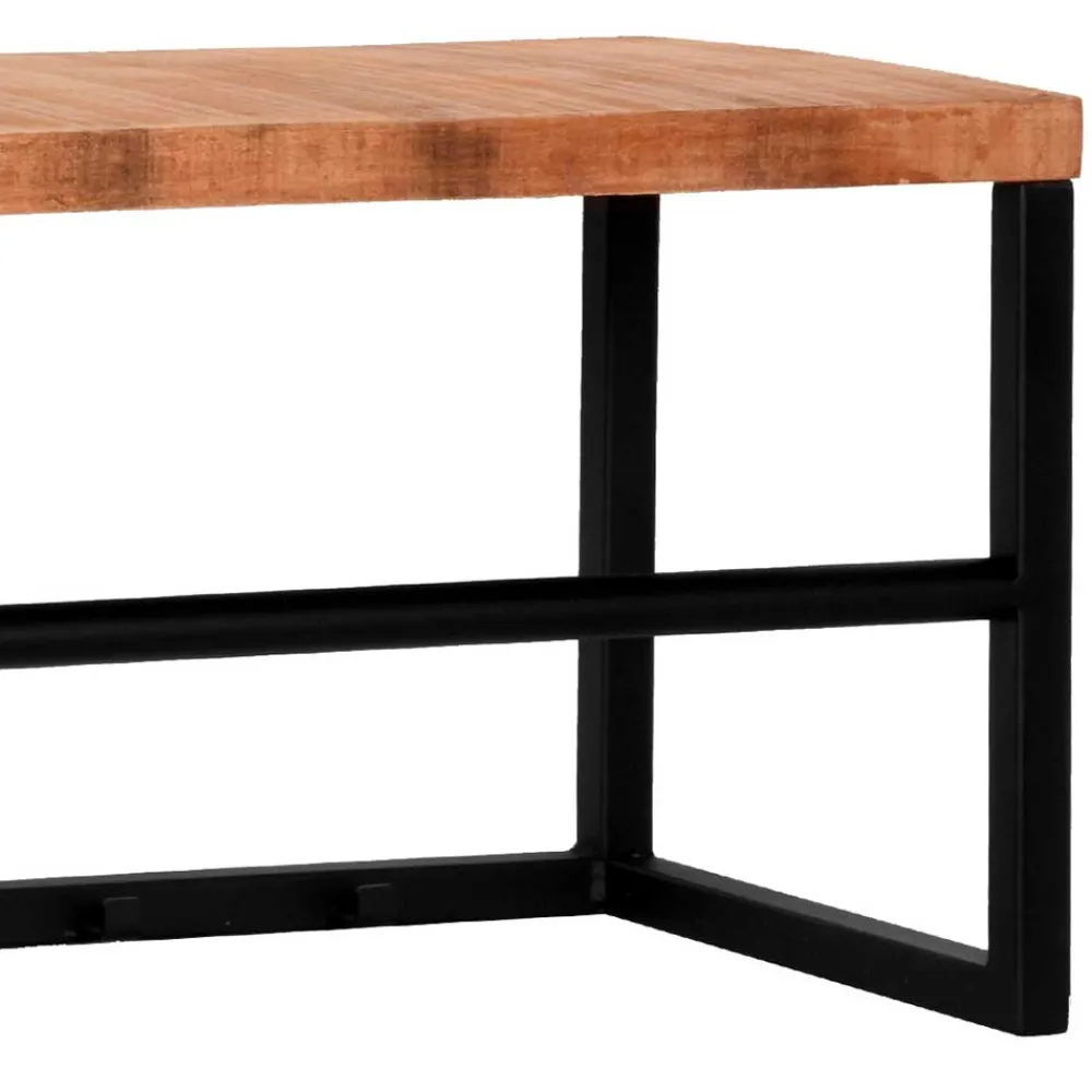 Wohnen Garderoben<80x30x30 Garderobe in Mango Natur & Schwarz - Lictona