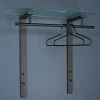 Wohnen Garderoben<80x90x33 Garderobe mit Glas Hutboden - Justina